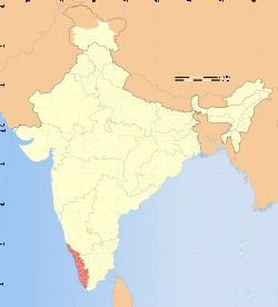 Kerala location within India.