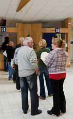 A French unemployment queue. Photo: ILO/M