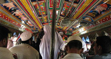 Women riding on public transit in Parkistan often face sexual harassment from male passengers.