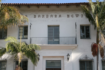 The historic Santa Barbara News-Press-building. The NLRB ruled in favor of former employees. (Photo Doc Searls via-flickr)