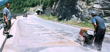 Road construction, Bosnia. (World Bank photo) jobs