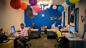 shopify's colorful workspaces
